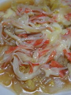 白菜とカニカマのチーズ蒸し-レシピのメイン写真