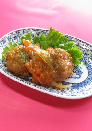 マクロビ★れんこんボールのトマト煮込み-レシピのメイン写真