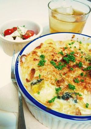 時短料理♪カボチャのスパグラタン-レシピのメイン写真