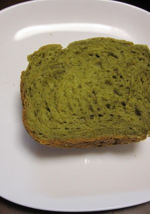 HB★ノンオイル★もちもち❤抹茶米粉パン-レシピのメイン写真
