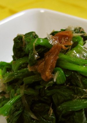 ほうれん草の梅おかか和え-レシピのメイン写真