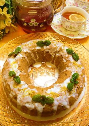 紅茶のバターケーキ♪レモンアイシング♫-レシピのメイン写真