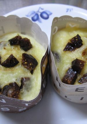 クリームチーズとイチジクの蒸しケーキ-レシピのメイン写真