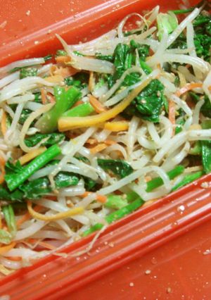 ルクエでもう一品★3色野菜のゴマポン酢-レシピのメイン写真
