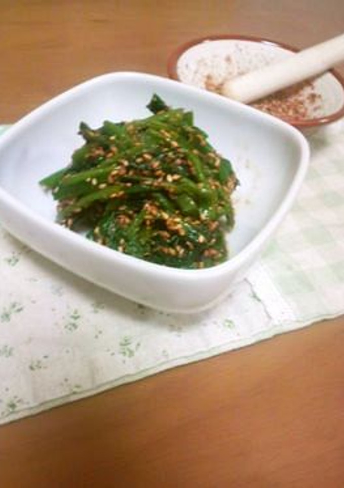 懐かしい味♪ほうれん草の胡麻和え-レシピのメイン写真