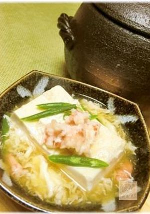 味付け簡単♪温か豆腐の海老白雪あんかけ-レシピのメイン写真