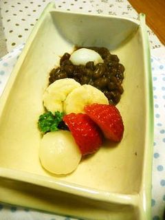 低カロリー☆バナナ白玉ぜんざい-レシピのメイン写真