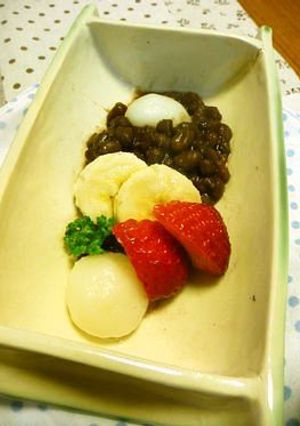 低カロリー☆バナナ白玉ぜんざい-レシピのメイン写真