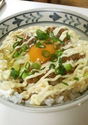 クリームチーズと納豆が卵ご飯にであった♪-レシピのメイン写真