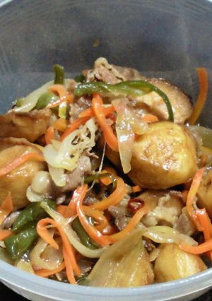 *揚げ煮* 変わり肉じゃが-レシピのメイン写真