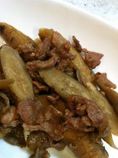 牛肉とゴボウの炒め煮-レシピのメイン写真
