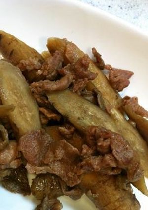 牛肉とゴボウの炒め煮-レシピのメイン写真