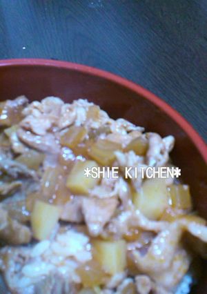 豚肉のケチャップ丼-レシピのメイン写真