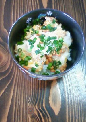 カツ丼風味な納豆丼。-レシピのメイン写真