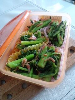 お弁当に★なばなと小エビのこぶ茶炒め-レシピのメイン写真