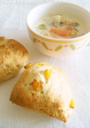 ♡私のホットビスケット♡コーン♡-レシピのメイン写真