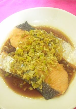 ﾚﾝｼﾞde★鮭の薬味たっぷり煮★-レシピのメイン写真