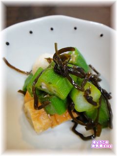 簡単★オクラとちくわの塩昆布和え-レシピのメイン写真