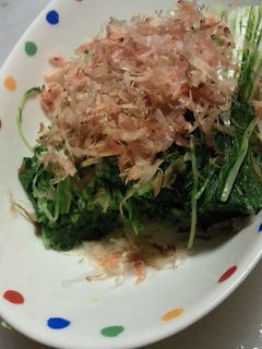 水菜のシャキシャキお浸し。-レシピのメイン写真