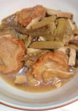ふきとあぶら麩の煮物-レシピのメイン写真
