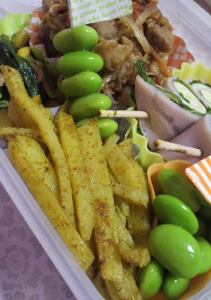 お弁当に!じゃがいもカレー粉炒め-レシピのメイン写真