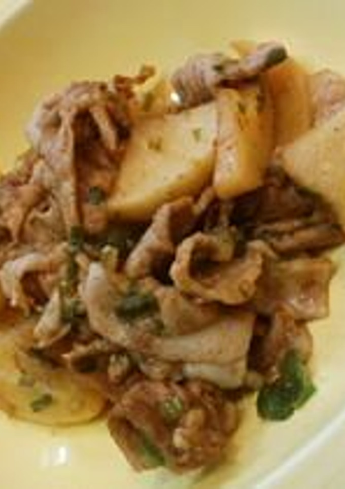 たくあんと豚肉の炒め物-レシピのメイン写真