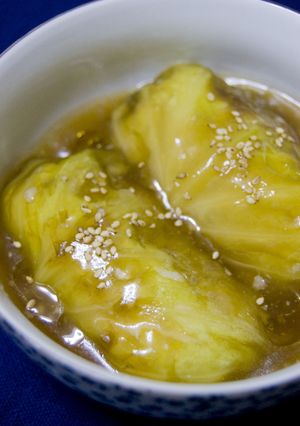 肉卵なし＊はんぺんと豆腐のロールキャベツ-レシピのメイン写真