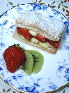 キウイクリームと苺のミルフィーユ★-レシピのメイン写真