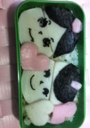 おひなさまをかまぼこで四切れで！-レシピのメイン写真