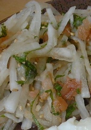 大根サラダ・梅風味-レシピのメイン写真