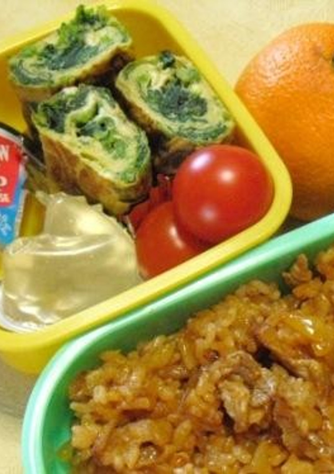 お弁当用☆白だし入り小松菜のだし巻き玉子-レシピのメイン写真