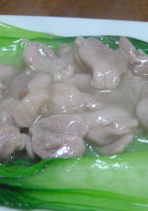 青梗菜と鶏肉のつるっと煮-レシピのメイン写真