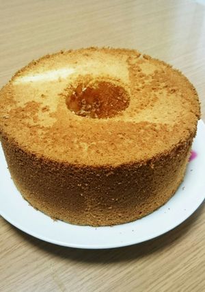 18センチ型☆ふわふわのシフォンケーキ♪-レシピのメイン写真