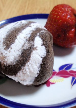 冷凍☆ロールケーキの茶巾絞り-レシピのメイン写真