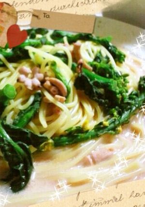 イカの塩辛と牛乳のスープパスタ-レシピのメイン写真