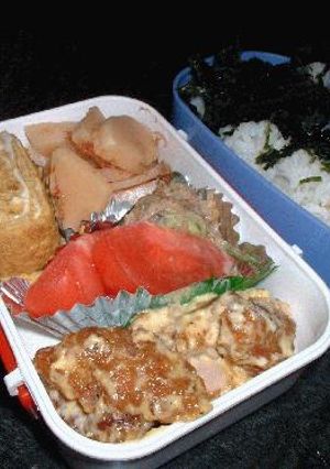 パパいってらっしゃ～い♪今日も１日ｐ(＊＾－＾＊)ｑ がんばっ♪悪妻べんと～パ～ト１１-レシピのメイン写真