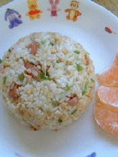 ★子供のランチ★~納豆チャーハン~-レシピのメイン写真