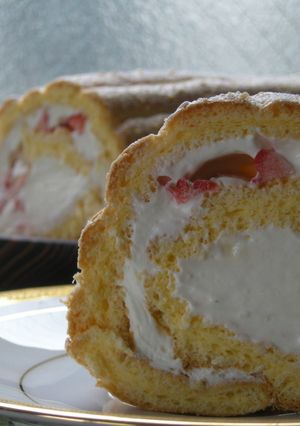 ☆ビスキュイ生地のロールケーキ☆-レシピのメイン写真