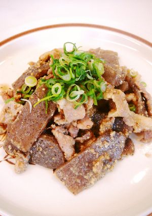 豚&こんにゃく胡麻味噌炒め-レシピのメイン写真