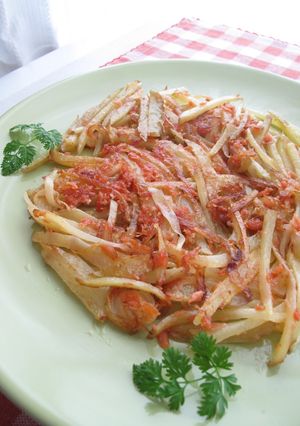 焼さけとポテトのパリパリ焼き♪-レシピのメイン写真