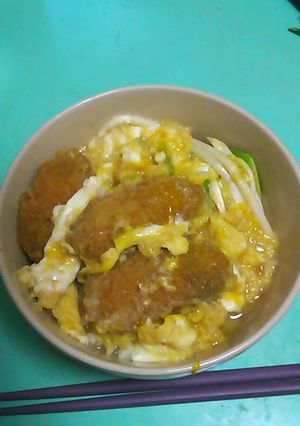 春の味！カキフライとうるいの丼-レシピのメイン写真
