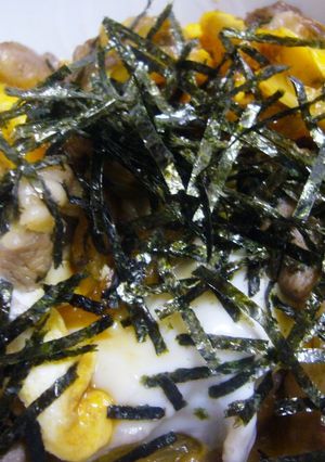 我が家の牛とじ丼-レシピのメイン写真