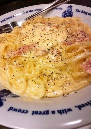 某パスタ店「Ｊ」風カルボナーラ-レシピのメイン写真
