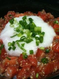 鮭とろろ丼-レシピのメイン写真