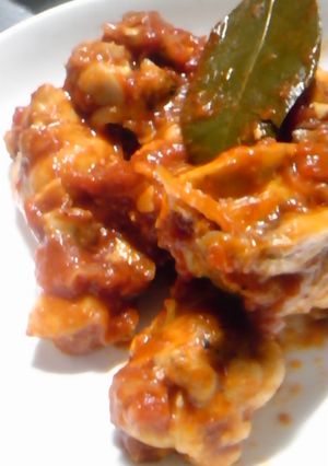 ピリ辛☆手羽元のトマト煮-レシピのメイン写真