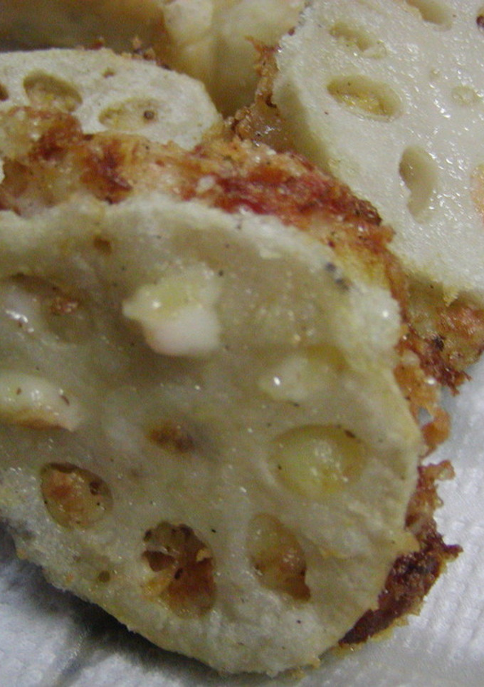 れんこんの鮭マヨはさみ揚げ-レシピのメイン写真