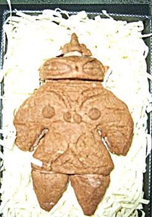 遮光器土偶クッキー（立体）-レシピのメイン写真