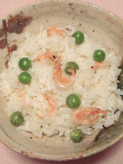 グリンピースと桜エビのご飯-レシピのメイン写真