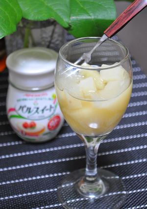 白桃とワインのカクテルゼリー-レシピのメイン写真