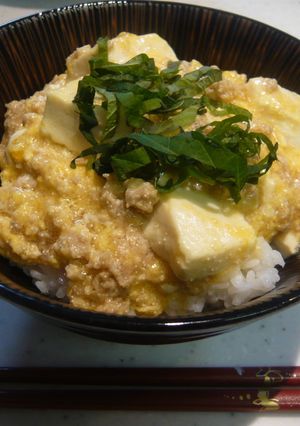 たらこ入りやさしい味のマーボー豆腐丼-レシピのメイン写真